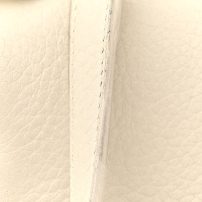 Loro Piana Grained Calfskin L19 Extra Pocket Pouch Whisper White 12 of 14