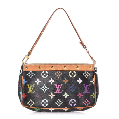 Louis Vuitton Monogram Multicolor Pochette Accessories Black 1 of 16