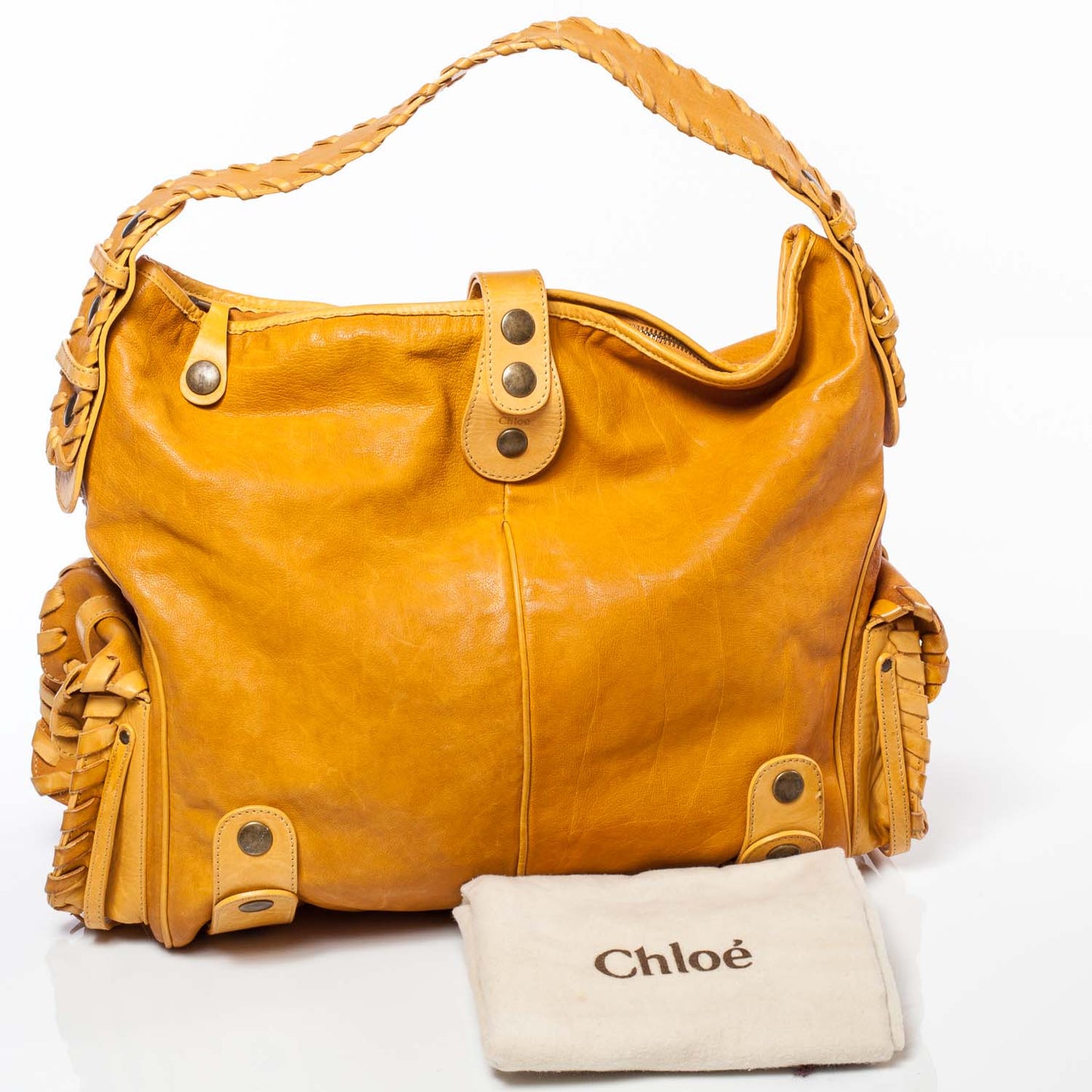 Calfskin Silverado Hobo Yellow
