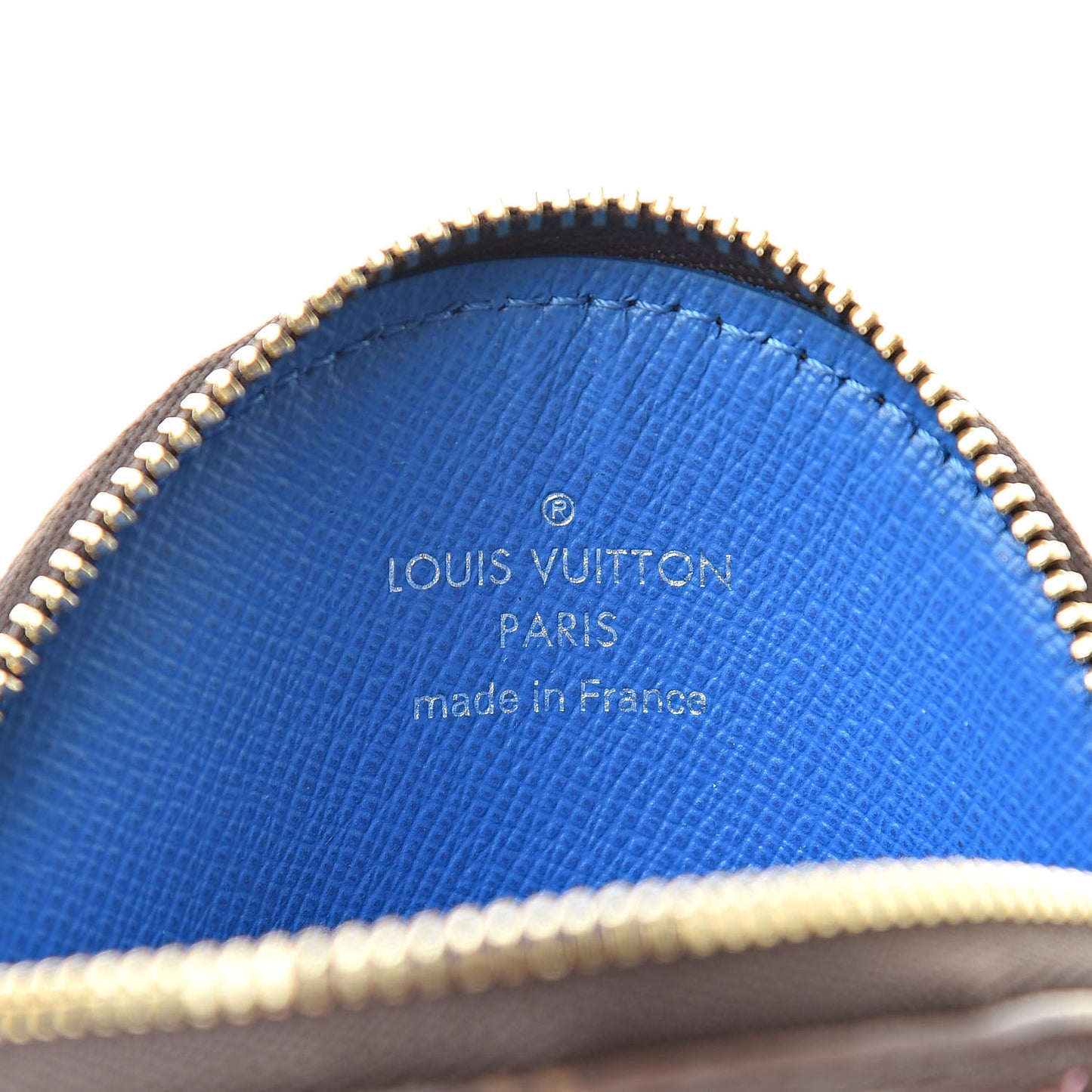 Monogram 2019 Christmas Animation Round Coin Purse Blue