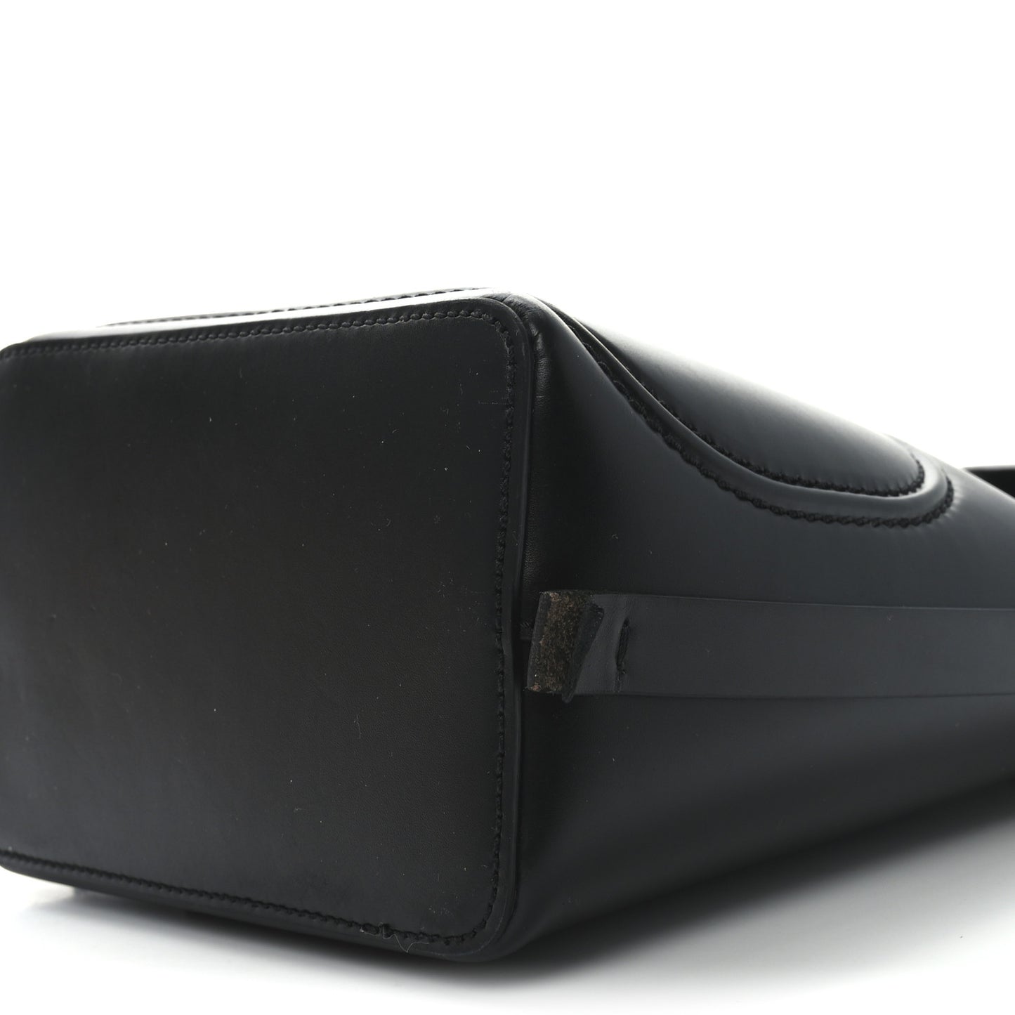 Calfskin Vlogo Walk Bucket Bag Black