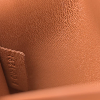 Celine Canvas Calfskin Triomphe Shoulder Bag Tan 9 of 13