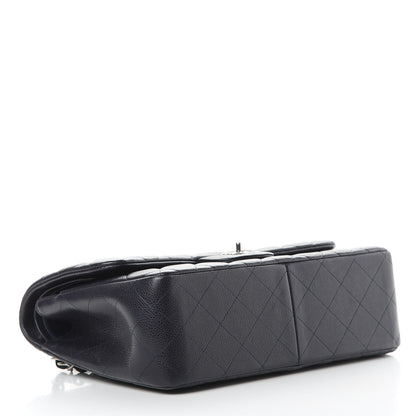 Chanel Caviar Quilted Jumbo Double Flap Navy Blue 4 of 12