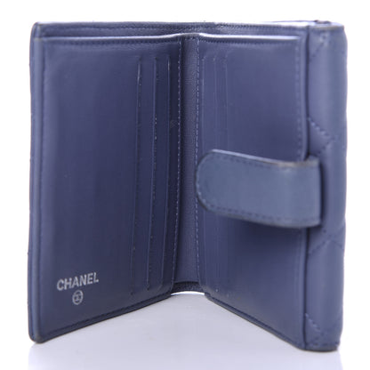 Chanel Lambskin Quilted Compact French Flap Wallet Lavender 5 of 10