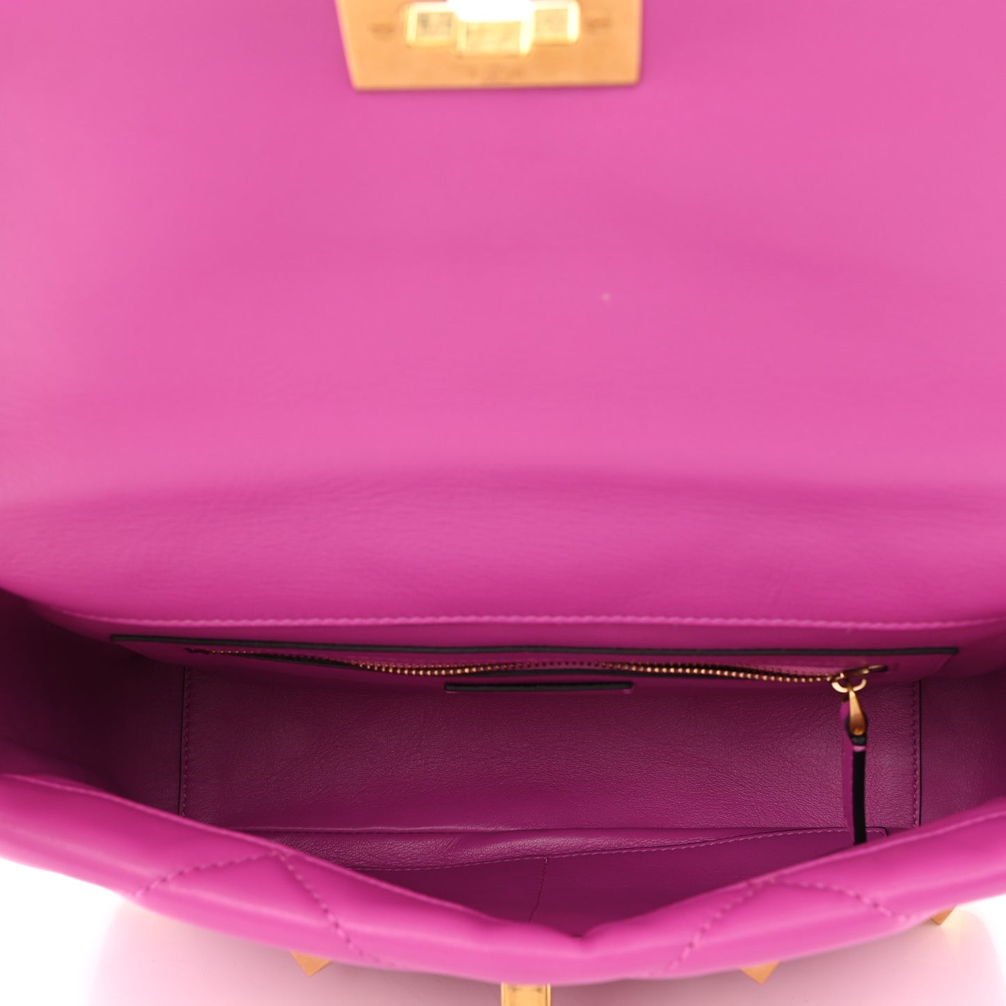 Nappa Large Roman Stud Shoulder Bag Radiant Orchid