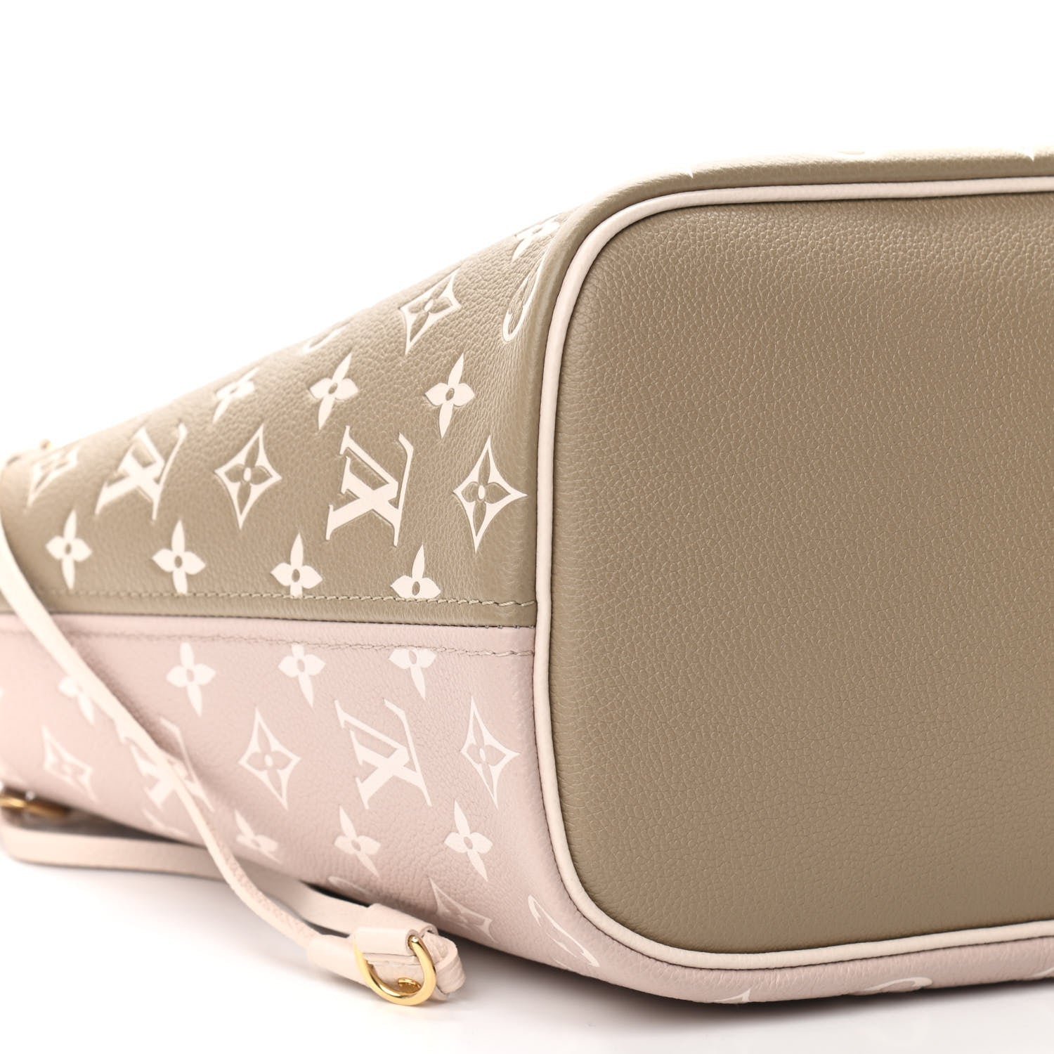 Louis Vuitton Empreinte Monogram Spring In The City Neverfull MM Kaki Beige Cream 9 of 11