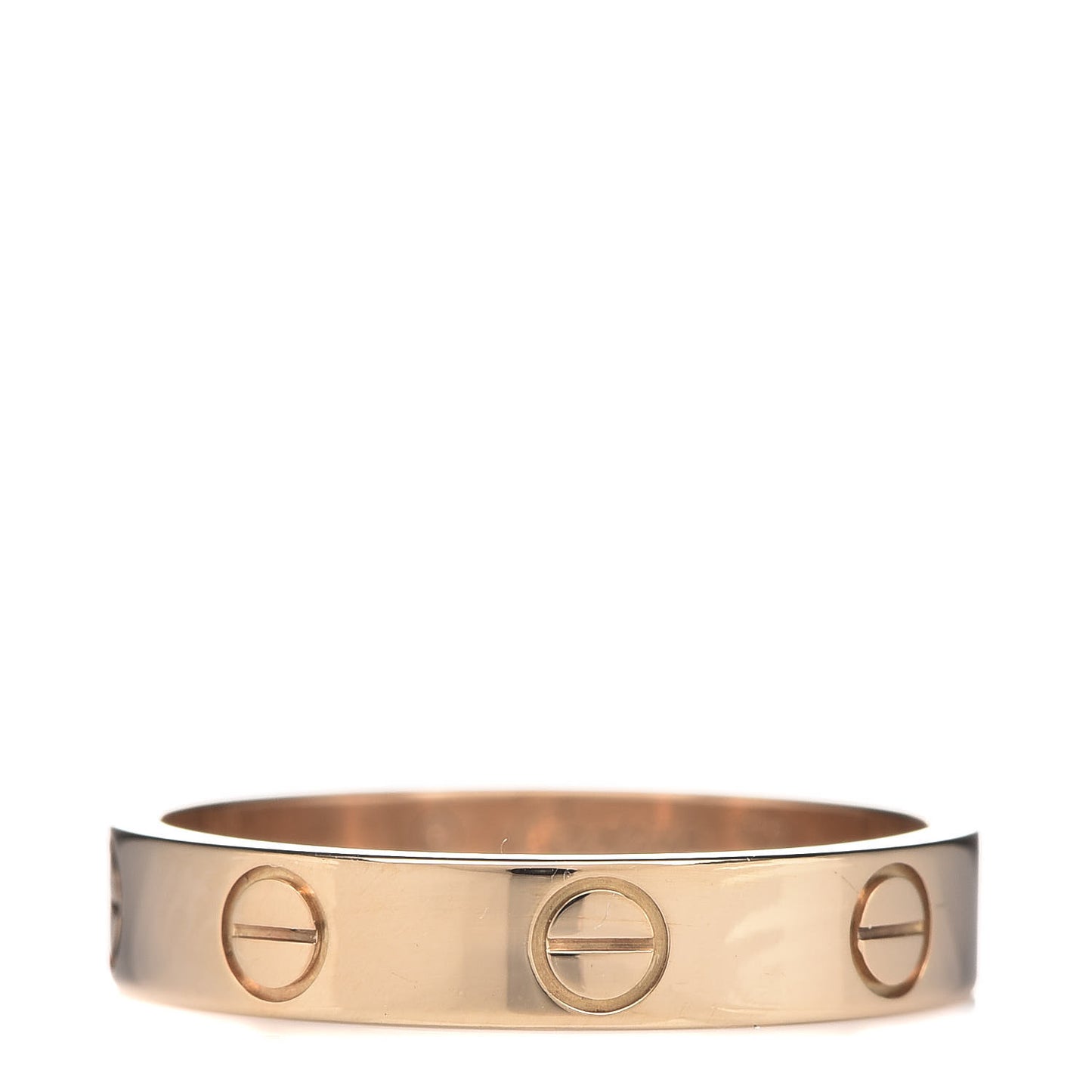 18K Yellow Gold 3.5mm LOVE Wedding Band Ring 52 6