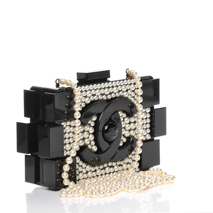 Chanel Pearl Boy Brick Lego Clutch Black 4 of 8