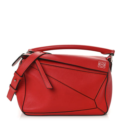 Loewe Calfskin Small Puzzle Bag Scarlet 1 of 9