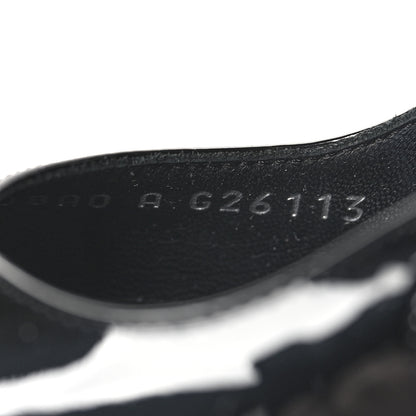 Chanel Patent Cap Toe Slingback Pumps 37 Black White 6 of 8