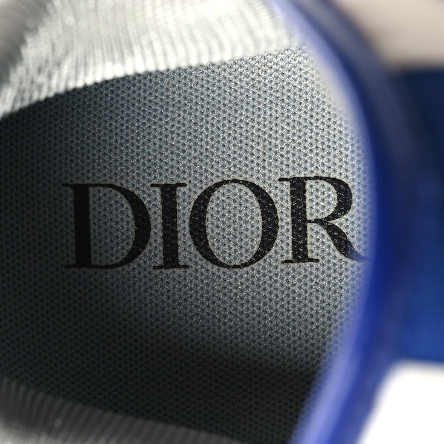 Christian Dior Smooth Calfskin Oblique Galaxy Perforated Mens B27 Low Top Sneakers 40 White Blue 8 of 9
