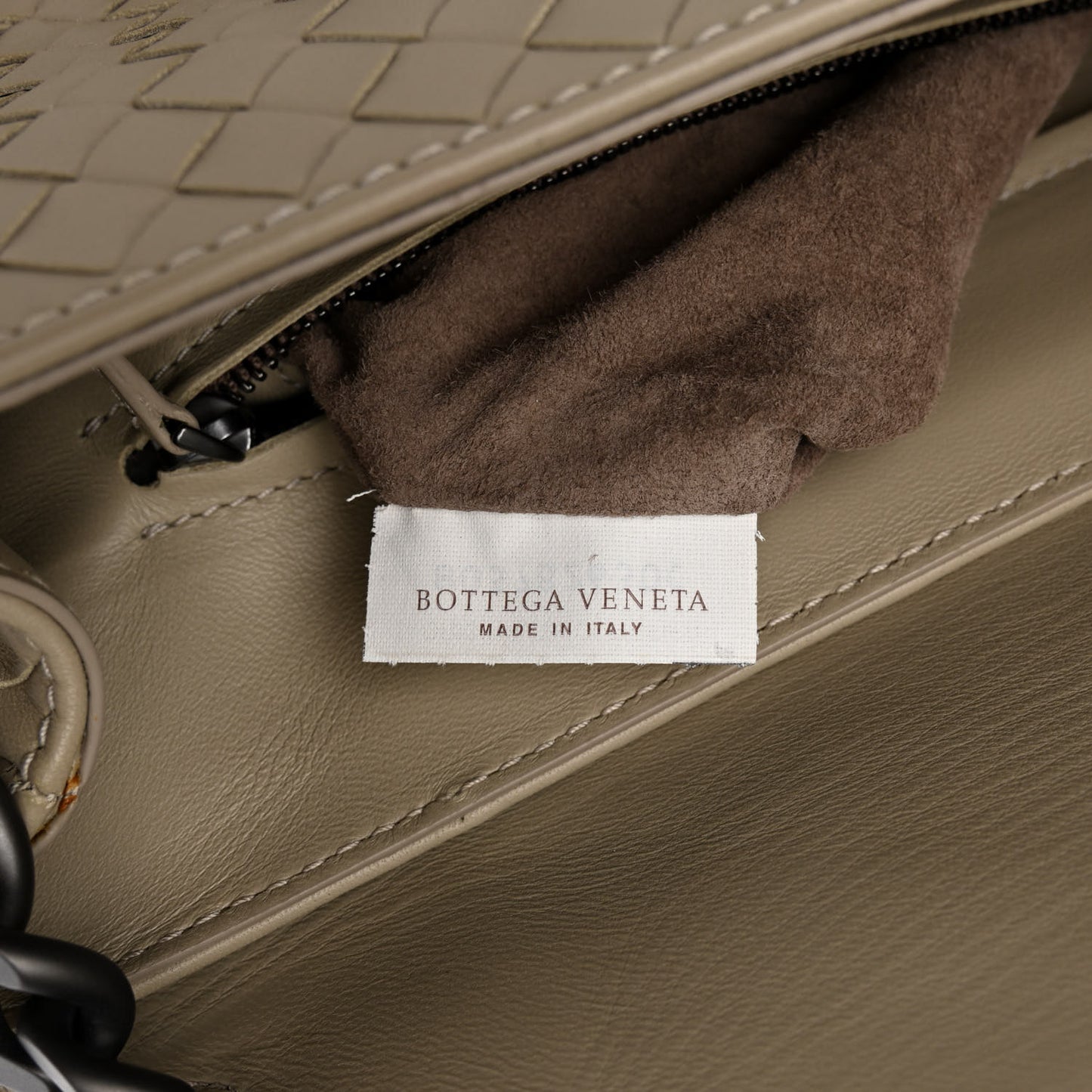 Nappa Intrecciato Rialto Shoulder Bag Nude