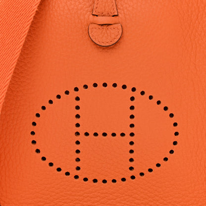 Hermes Taurillon Clemence Evelyne TPM Orange 8 of 11