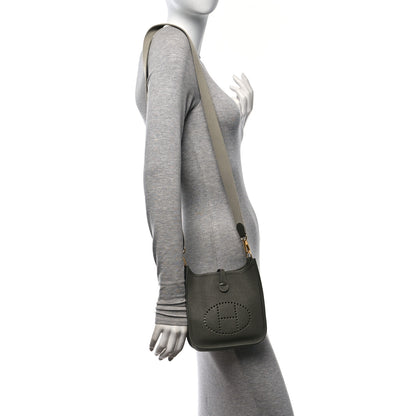 Hermes Taurillon Maurice Evelyne TPM Vert Olive Sauge 2 of 10