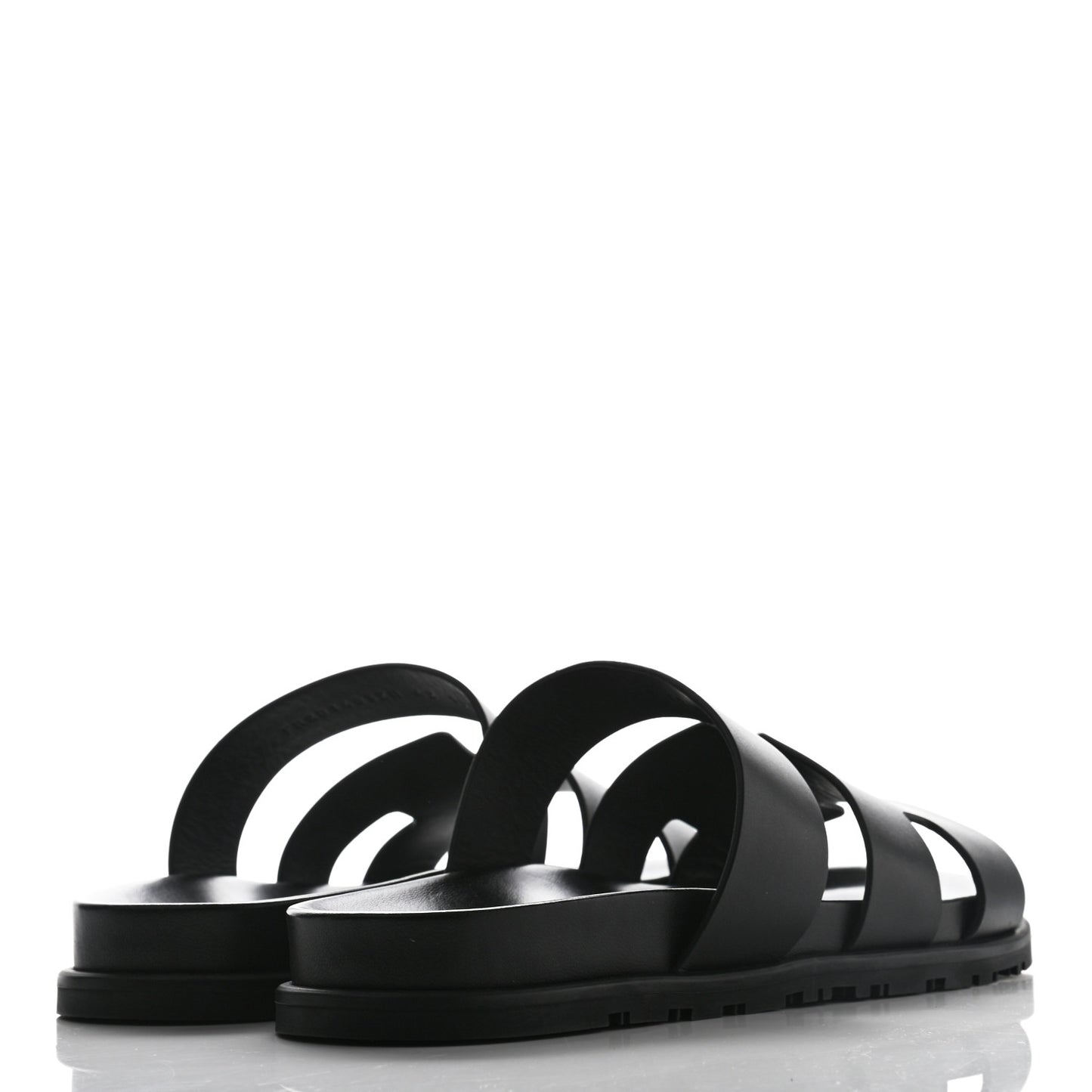 Calfskin Mens Ankara Sandals 42 Black