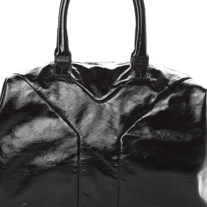 Saint Laurent Textured Patent Medium Easy Y Bag Brown 8 of 18