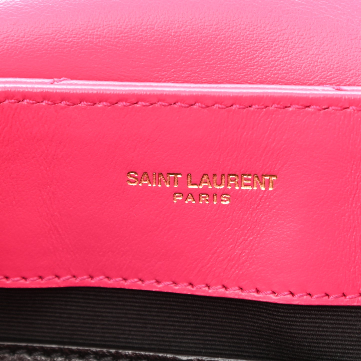 Calfskin Y Quilted Monogram Small Loulou Chain Satchel Fresh Fuchsia