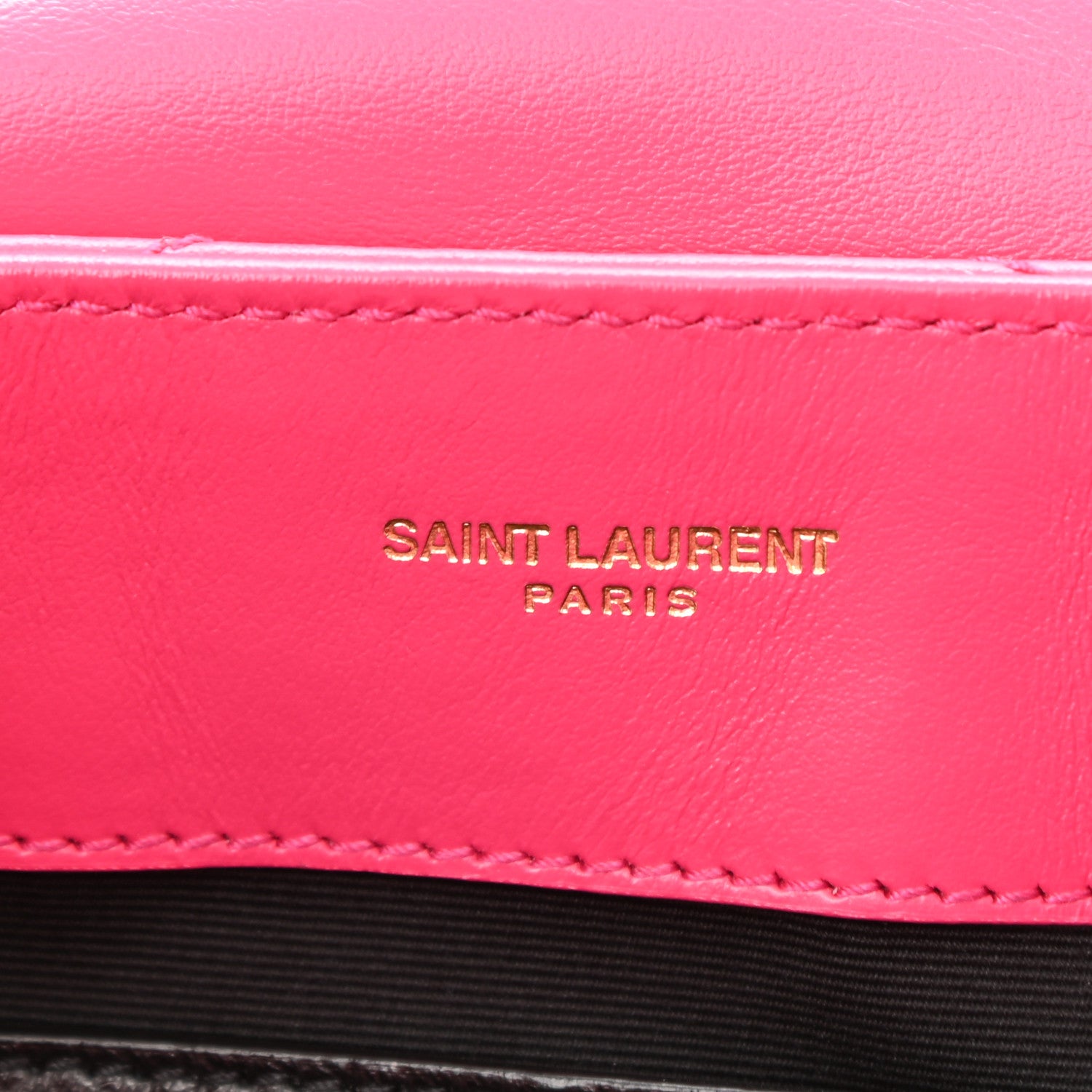 Saint Laurent Calfskin Y Quilted Monogram Small Loulou Chain Satchel Fresh Fuchsia 7 of 11