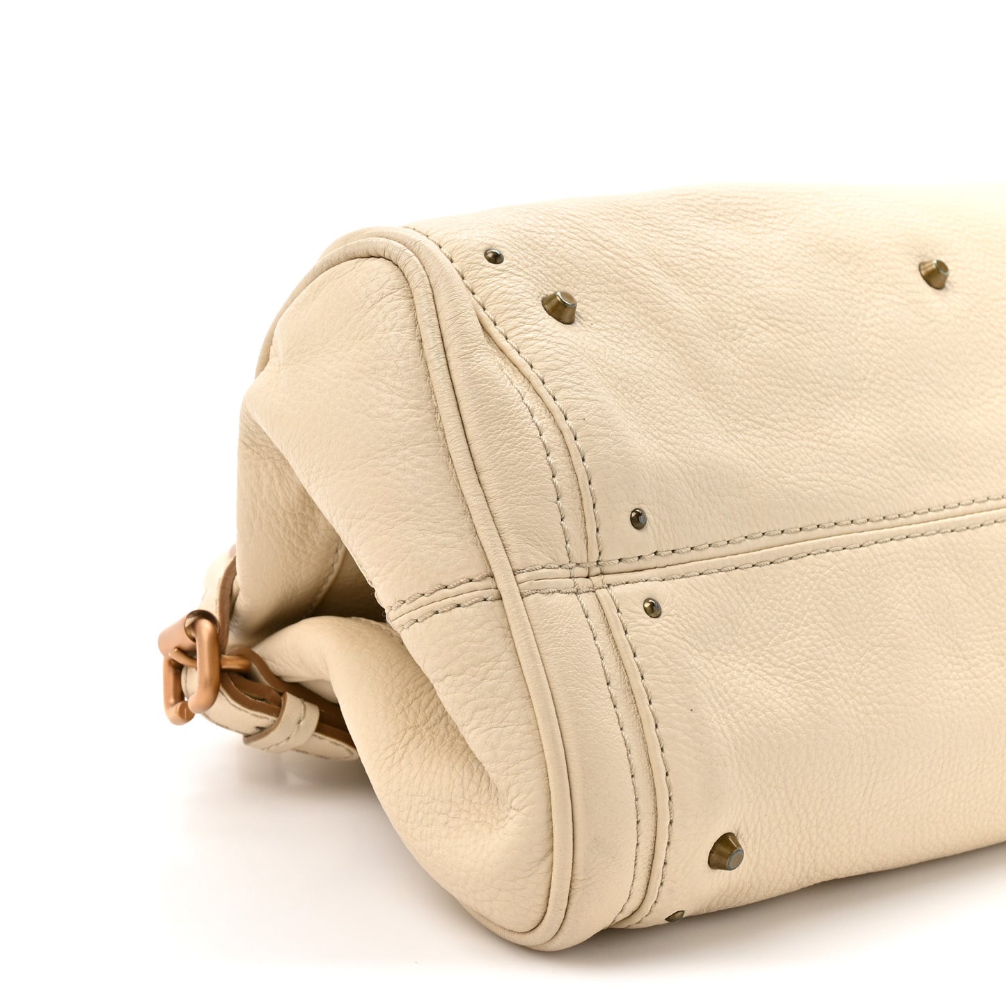Calfskin Medium Paddington Satchel White
