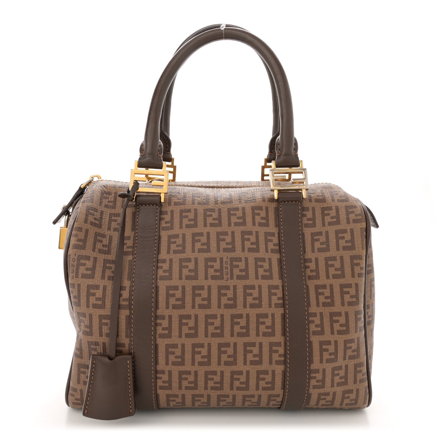 Fendi Zucchino Spalmati Vitello Boston Nocciola Castagna 1 of 14