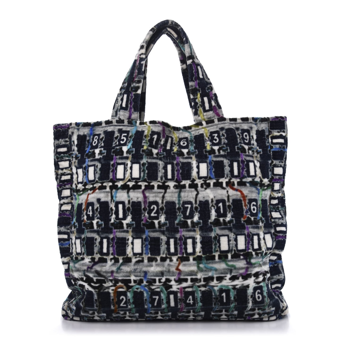 Terry Cotton Beach Tote Towel Set Multicolor