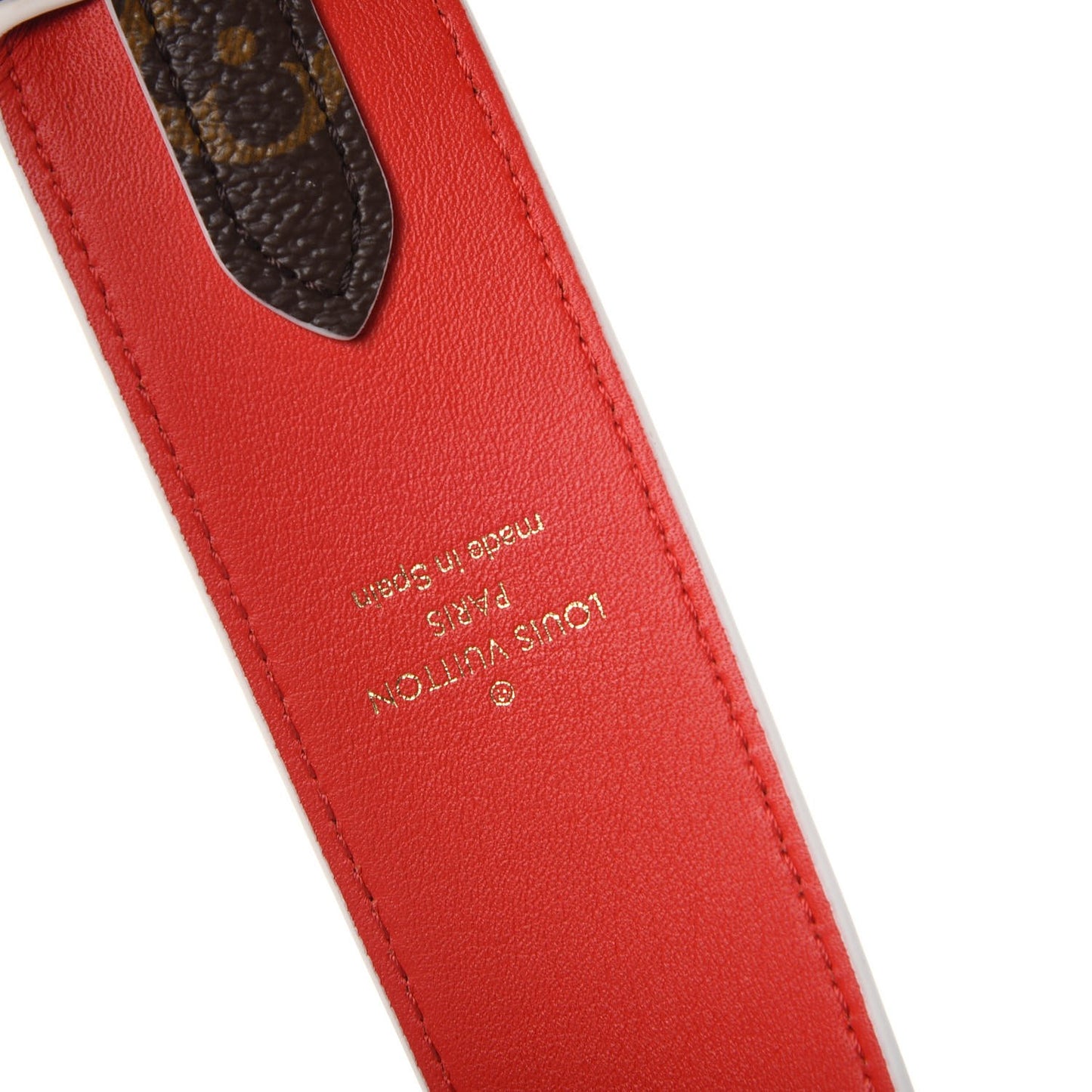 Monogram Bandouliere Shoulder Strap Red
