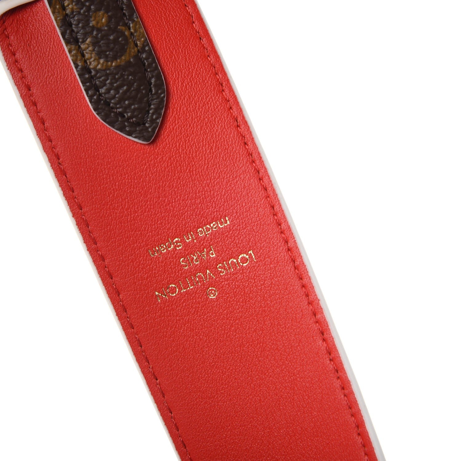 Louis Vuitton Monogram Bandouliere Shoulder Strap Red 3 of 5