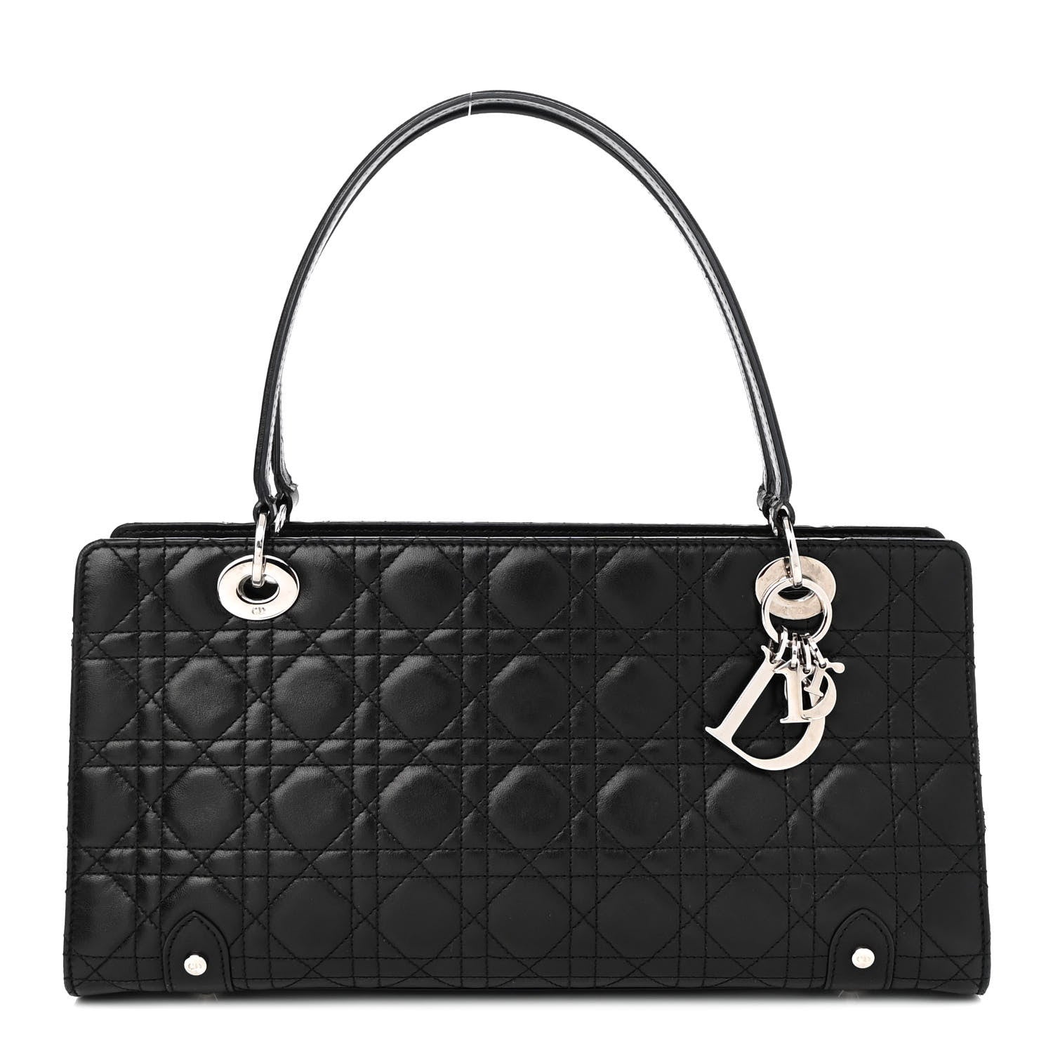 Christian Dior Lambskin Cannage Soft Lady Dior East West Black 1 of 10