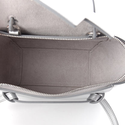 Celine Laminated Calfskin Nano Belt Bag Silver 5 of 9