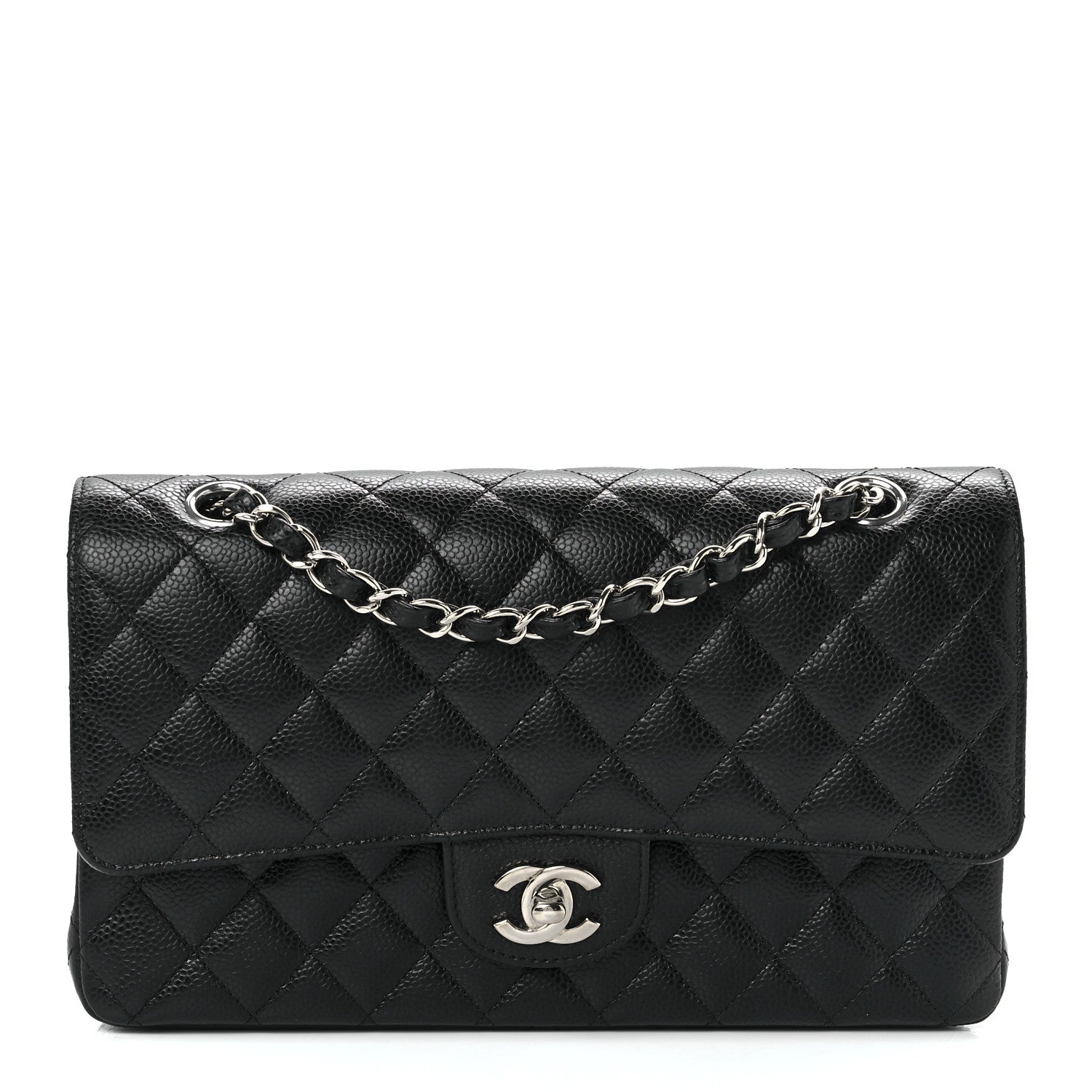 Chanel Caviar Quilted Medium Double Flap Black 1 of 14