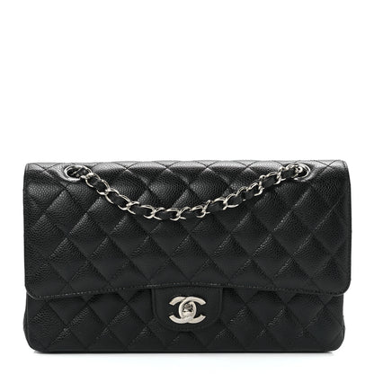 Chanel Caviar Quilted Medium Double Flap Black 1 of 14
