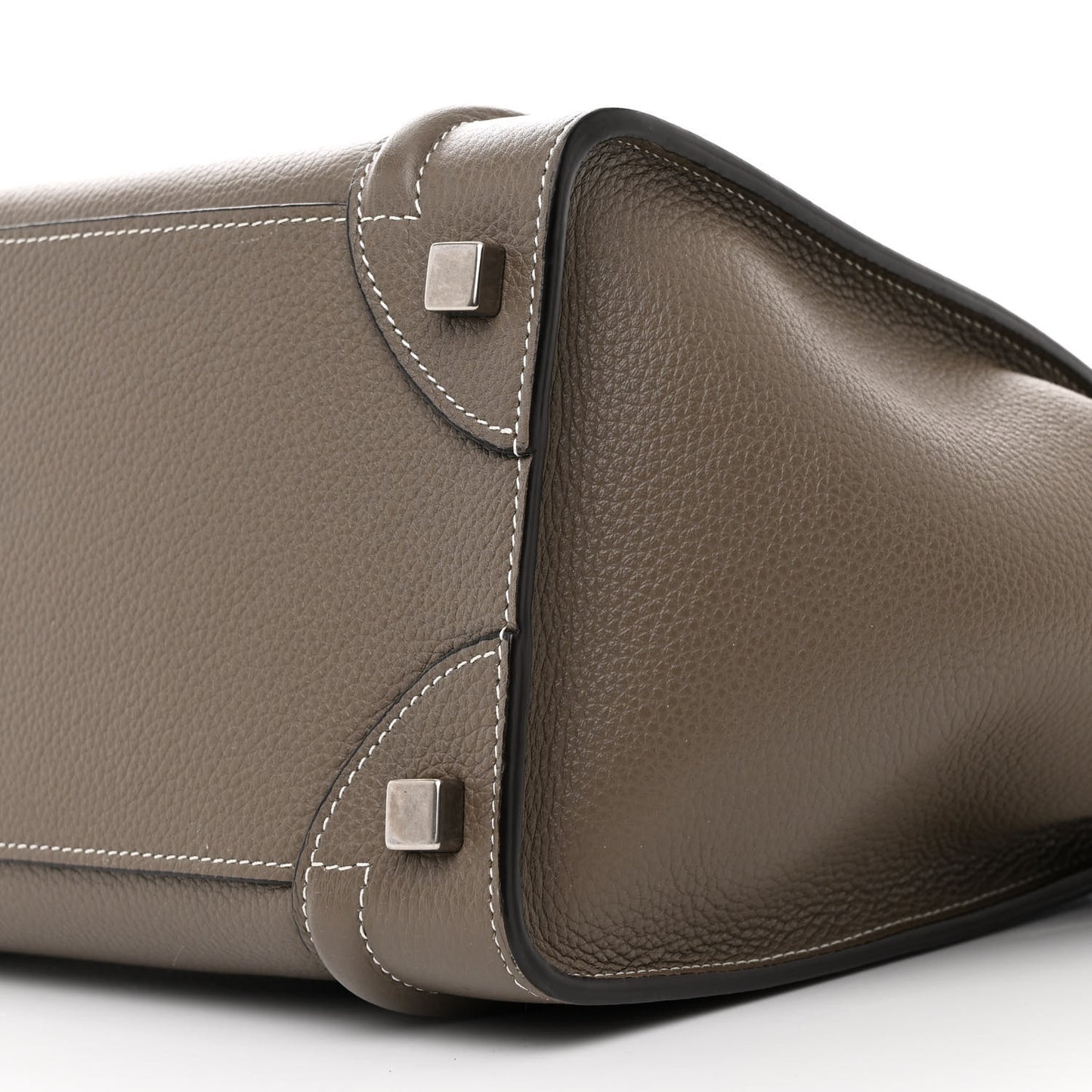 Drummed Calfskin Micro Luggage Souris