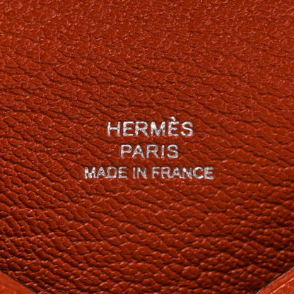 Hermes Chevre Mysore Calvi Card Case Cuivre 6 of 6