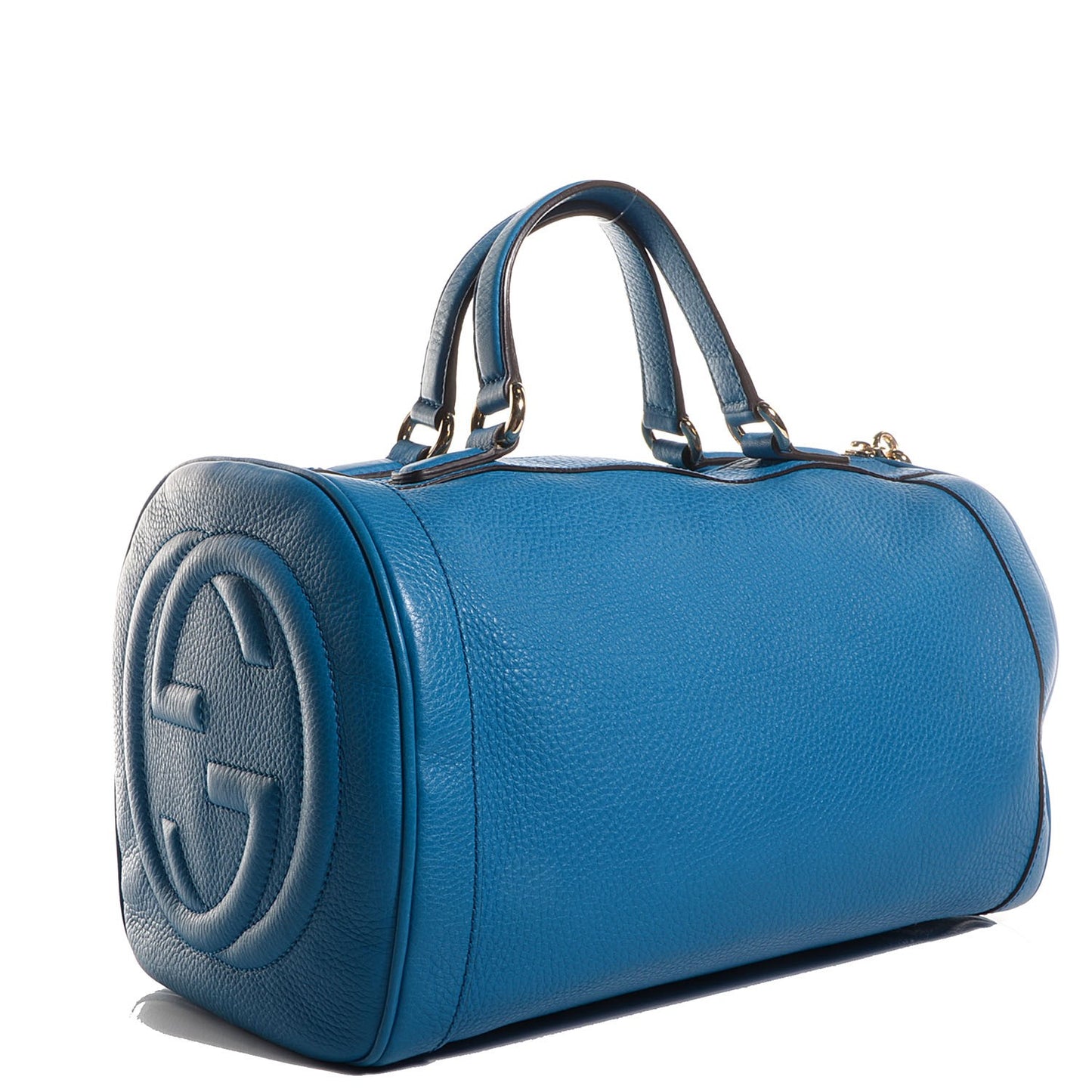 Calfskin Medium Soho Boston Riviera Blue