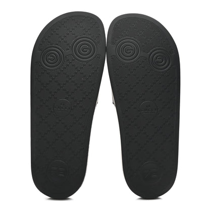 Gucci Rubber Womens Logo Slide Sandals 38 Black 6 of 10