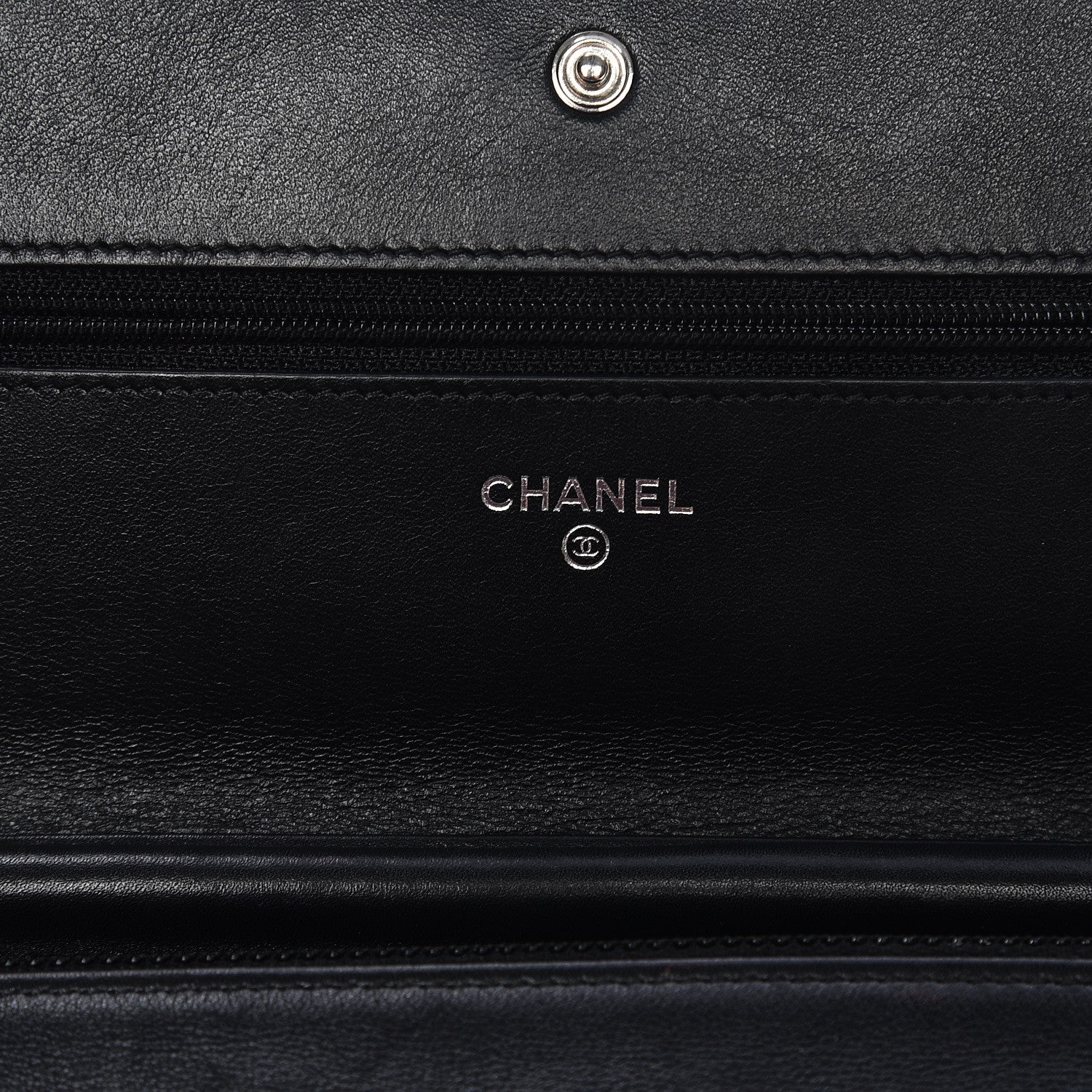 Chanel Caviar Timeless CC Wallet On Chain WOC Black 6 of 11