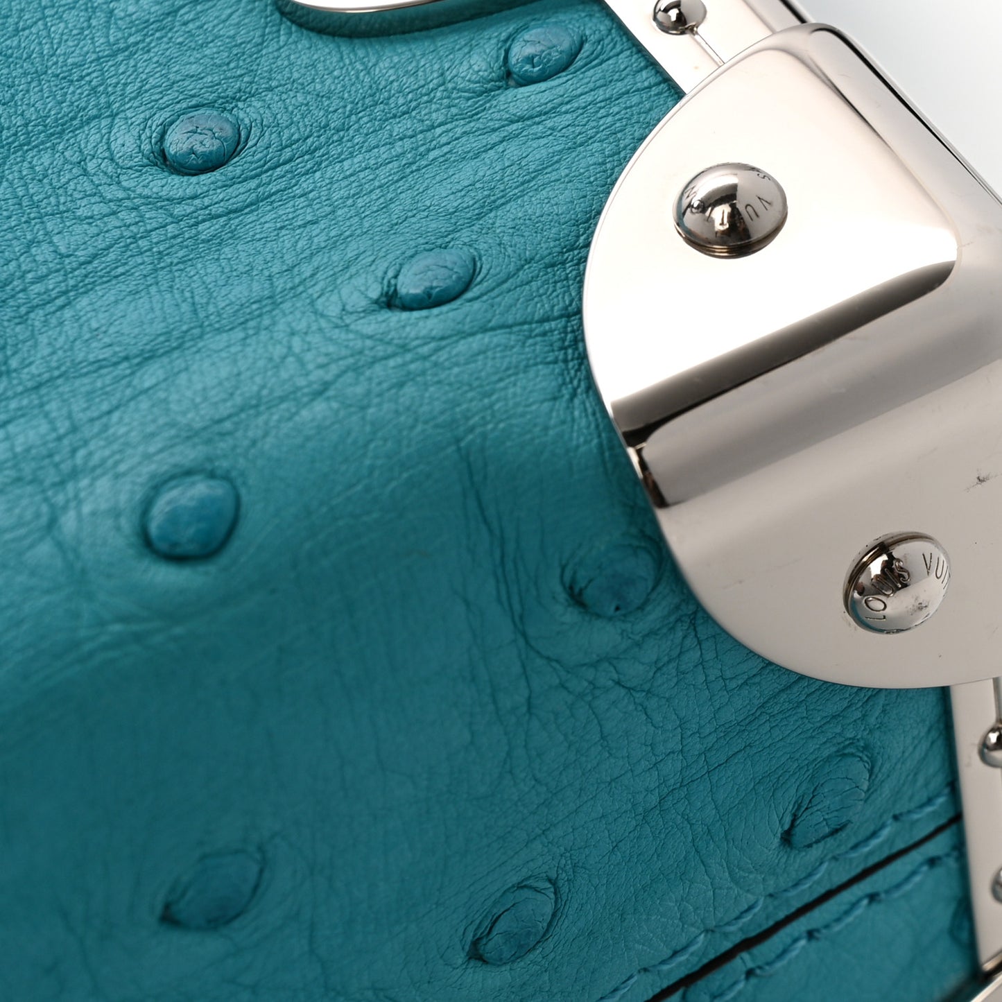 Ostrich Side Trunk PM Candy Blue