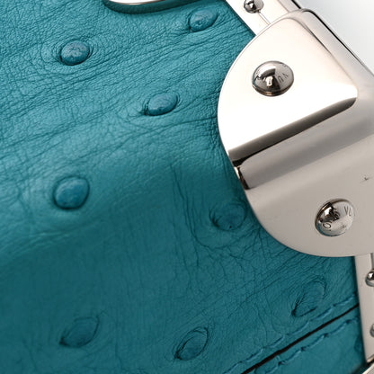 Louis Vuitton Ostrich Side Trunk PM Candy Blue 10 of 12