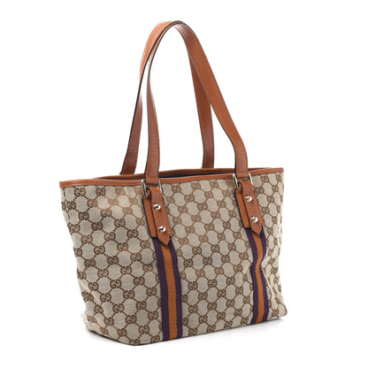 Gucci Monogram Medium Jolicoeur Tote Tan 3 of 12