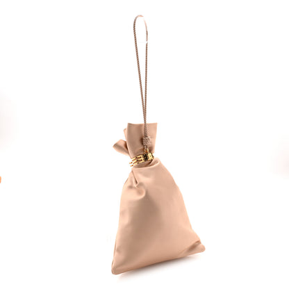 Saint Laurent Satin Evening Pouch Nude Baby Nude 3 of 11
