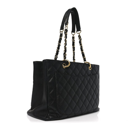 Chanel Caviar Quilted Grand Shopping Tote GST Black 3 of 10