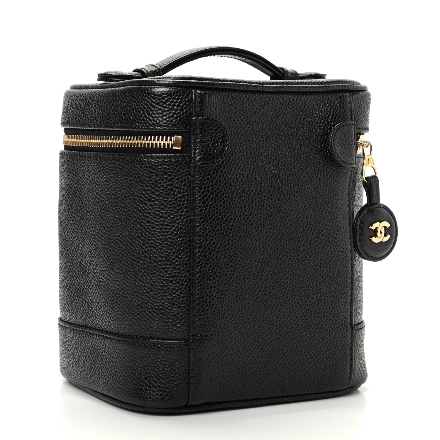 Chanel Caviar Vanity Cosmetic Case Black 3 of 10