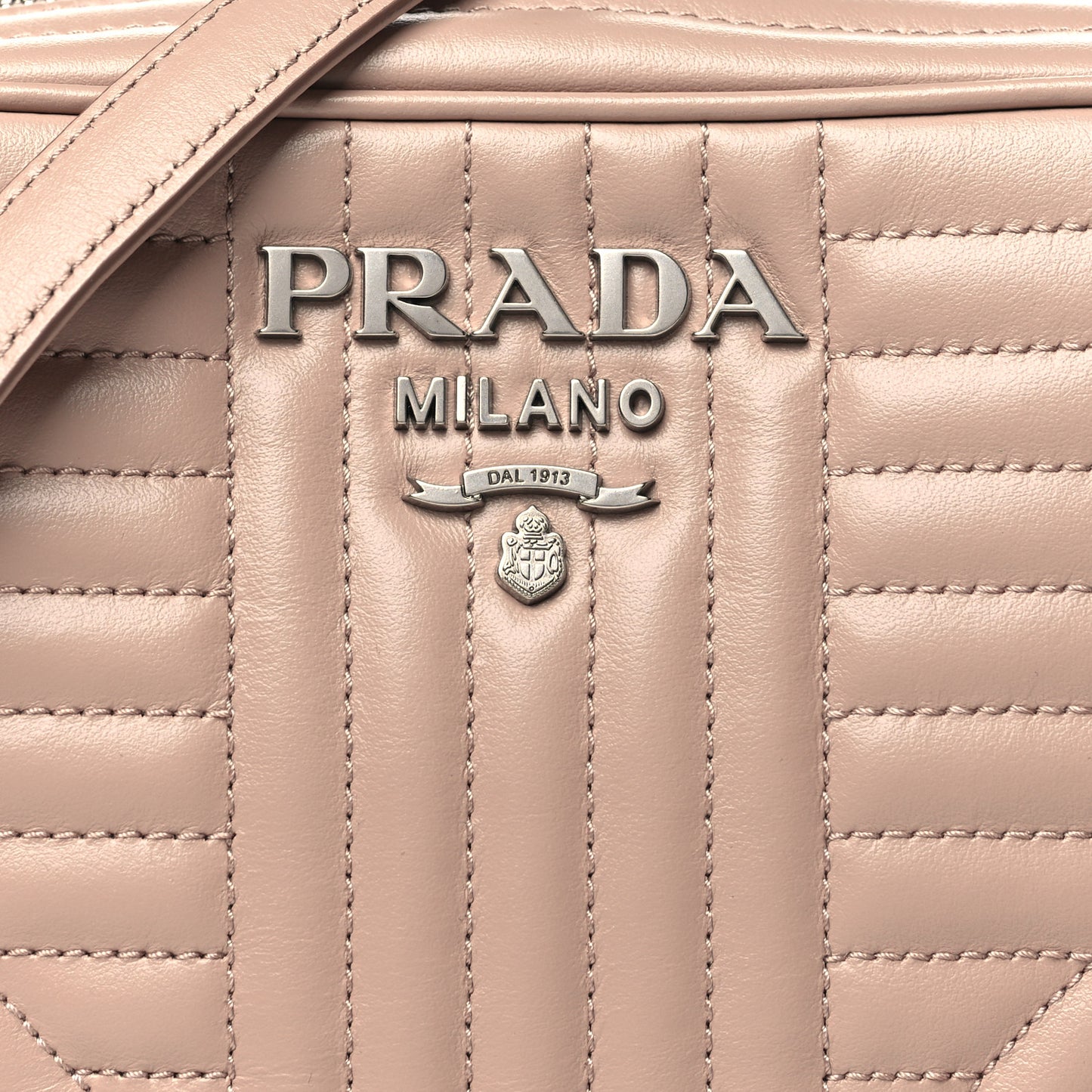 Soft Calfskin Diagramme Camera Bag Cipria
