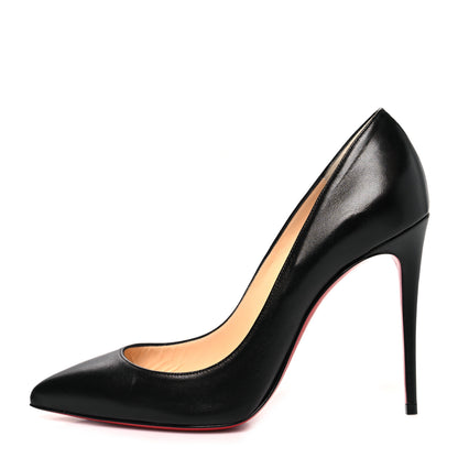 Christian Louboutin Shiny Nappa Pigalle Follies 100 Pumps 38.5 Black 1 of 7