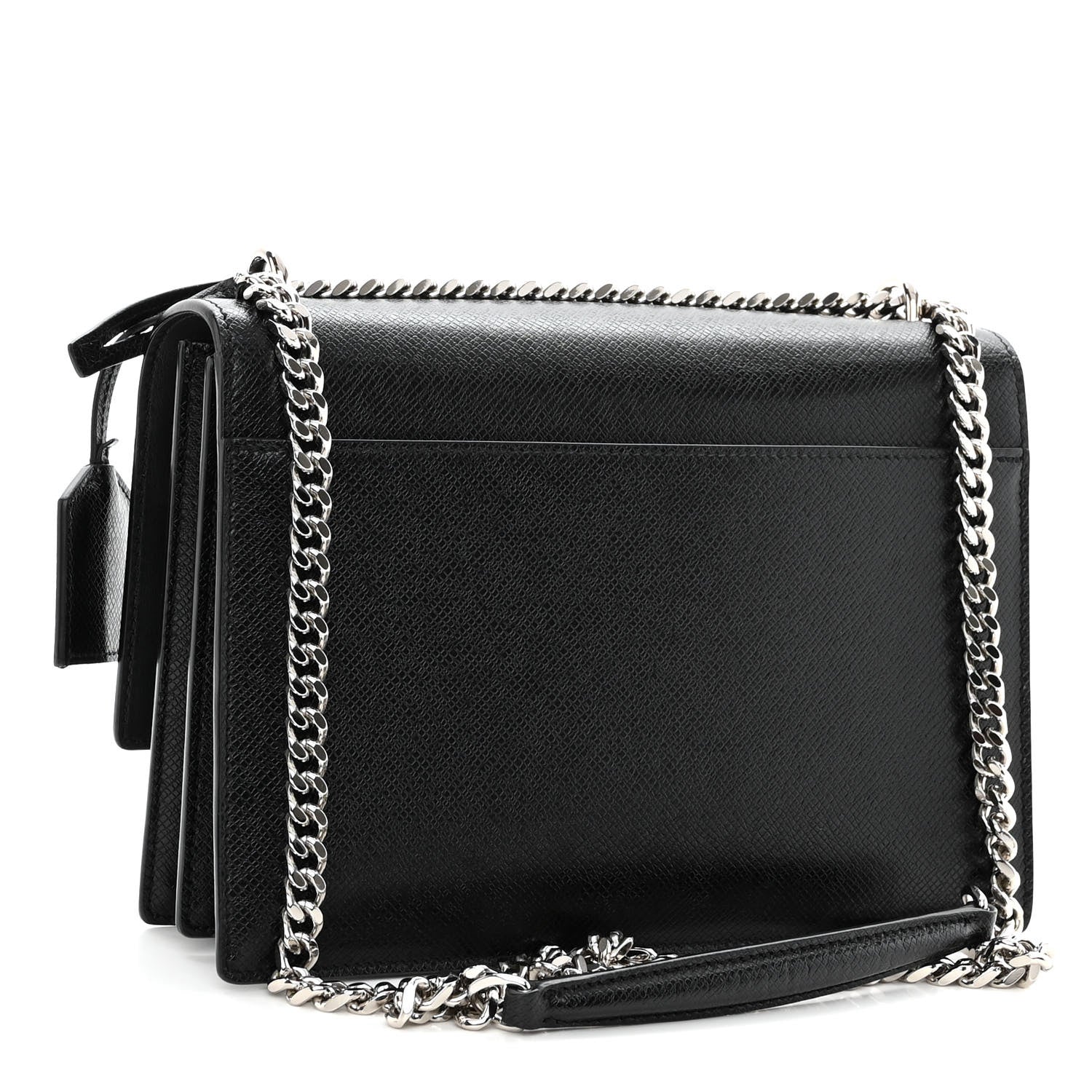Saint Laurent Calfskin Medium Monogram Sunset Black 3 of 9