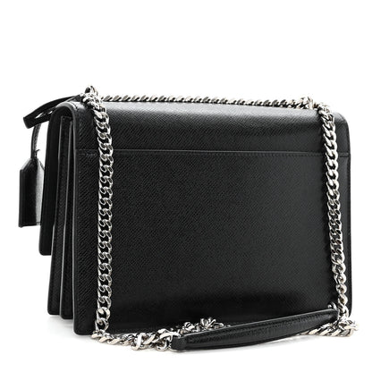 Saint Laurent Calfskin Medium Monogram Sunset Black 3 of 9