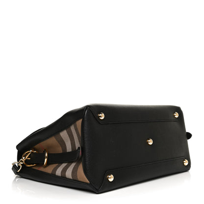 Burberry Derby Calfskin House Check Medium Camberley Black 4 of 13