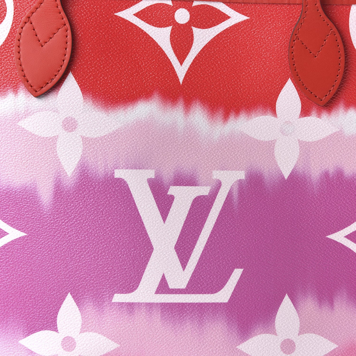 Louis Vuitton Monogram Escale Neverfull MM Rouge 9 of 9
