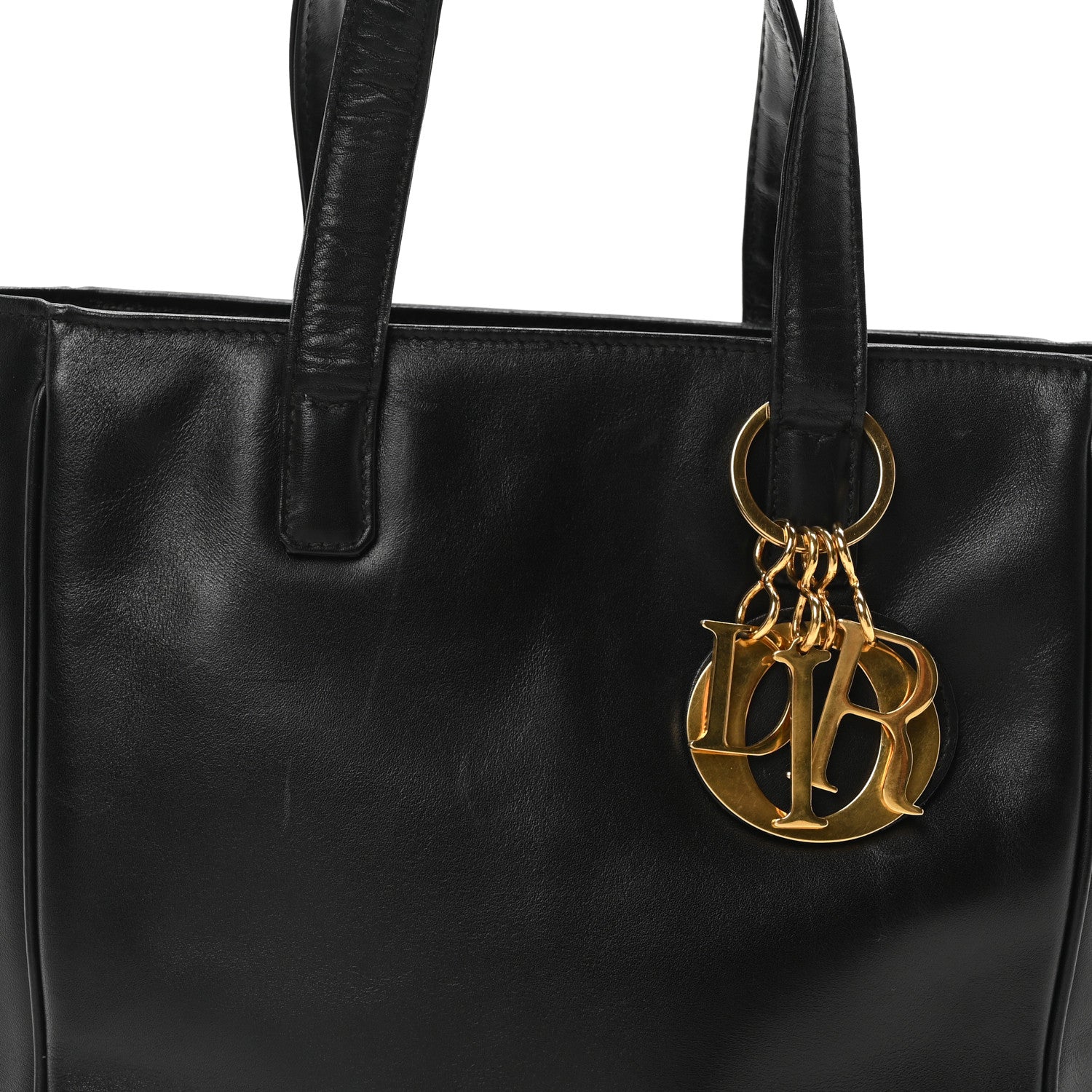 Christian Dior Lambskin Tote Black 8 of 10