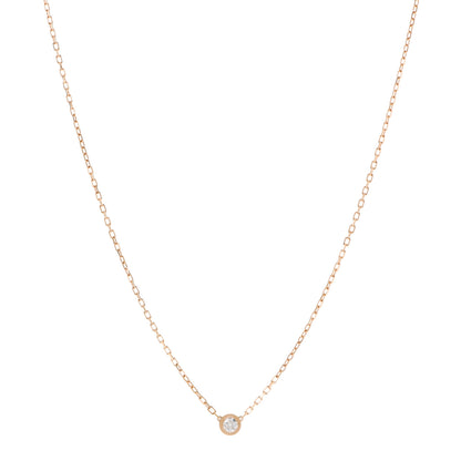 Cartier 18K Pink Gold Diamond SM D'Amour Pendant Necklace 1 of 6